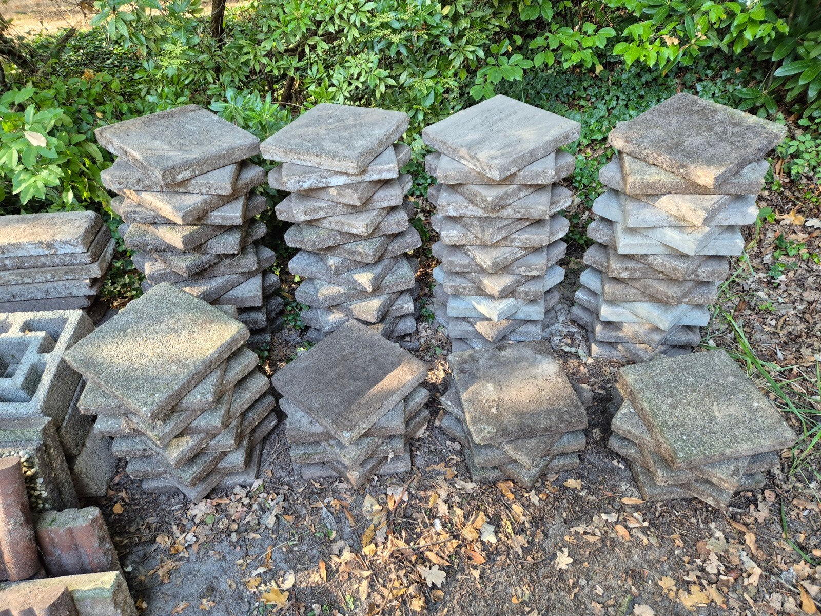 Gratis 30x30 tegels, Tuin en Terras, Ophalen, Gebruikt, Beton, Terrastegels