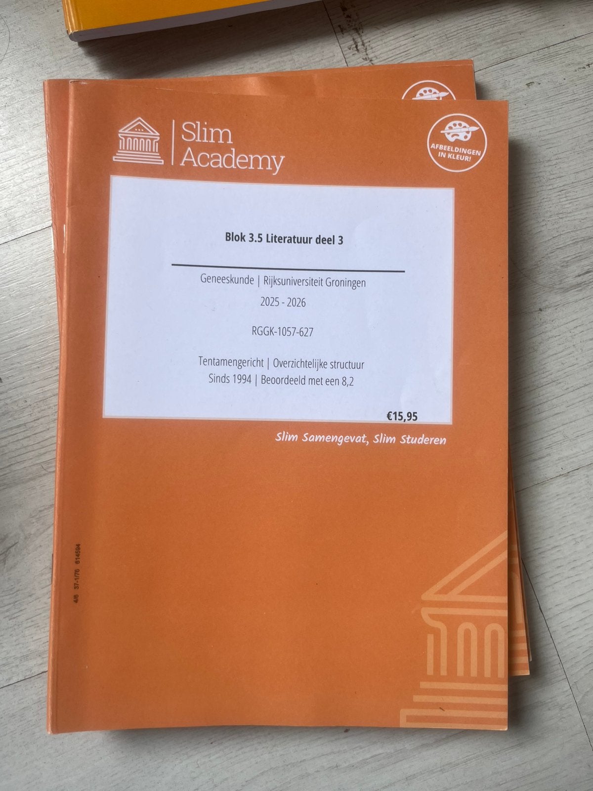Slim acedemy boekjes gnk- geneeskunde RUG jaar 3, Ophalen of Verzenden, Beta, Zo goed als nieuw, WO