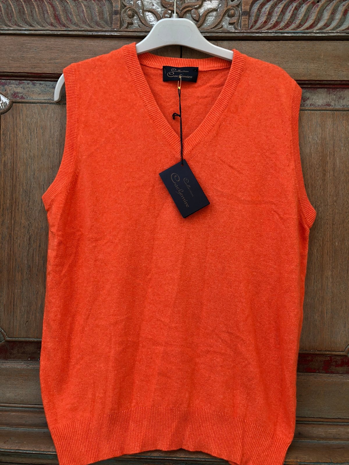 Nieuw Cashmere wollen oranje spencer, maat S, Ophalen of Verzenden, Zo goed als nieuw