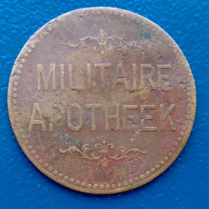 Statiegeldpenning Militaire Apotheek (koper), Postzegels en Munten, Verzenden, Brons, Nederland