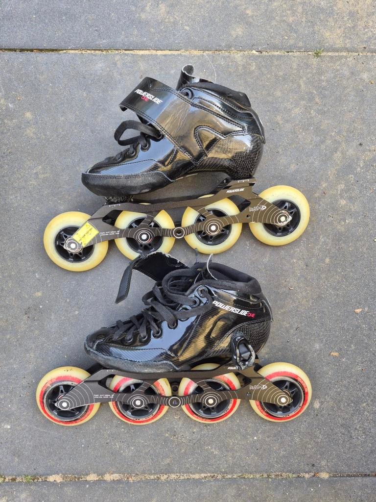 Powerslide skeelers maat 35, Gebruikt, Kinderen, Ophalen of Verzenden, Inline skates 4 wielen