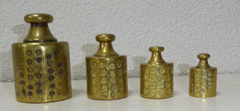 antieke gewichten, Antiek en Kunst, Antiek | Koper en Brons, Ophalen of Verzenden, Koper