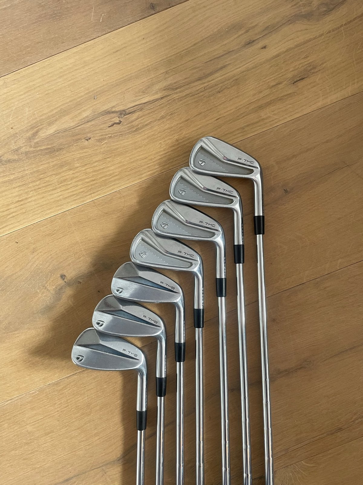 Combi set p7mc p7mb ijzers (4-P) X-stiff, Sport en Fitness, Ophalen, Gebruikt, Set, Overige merken