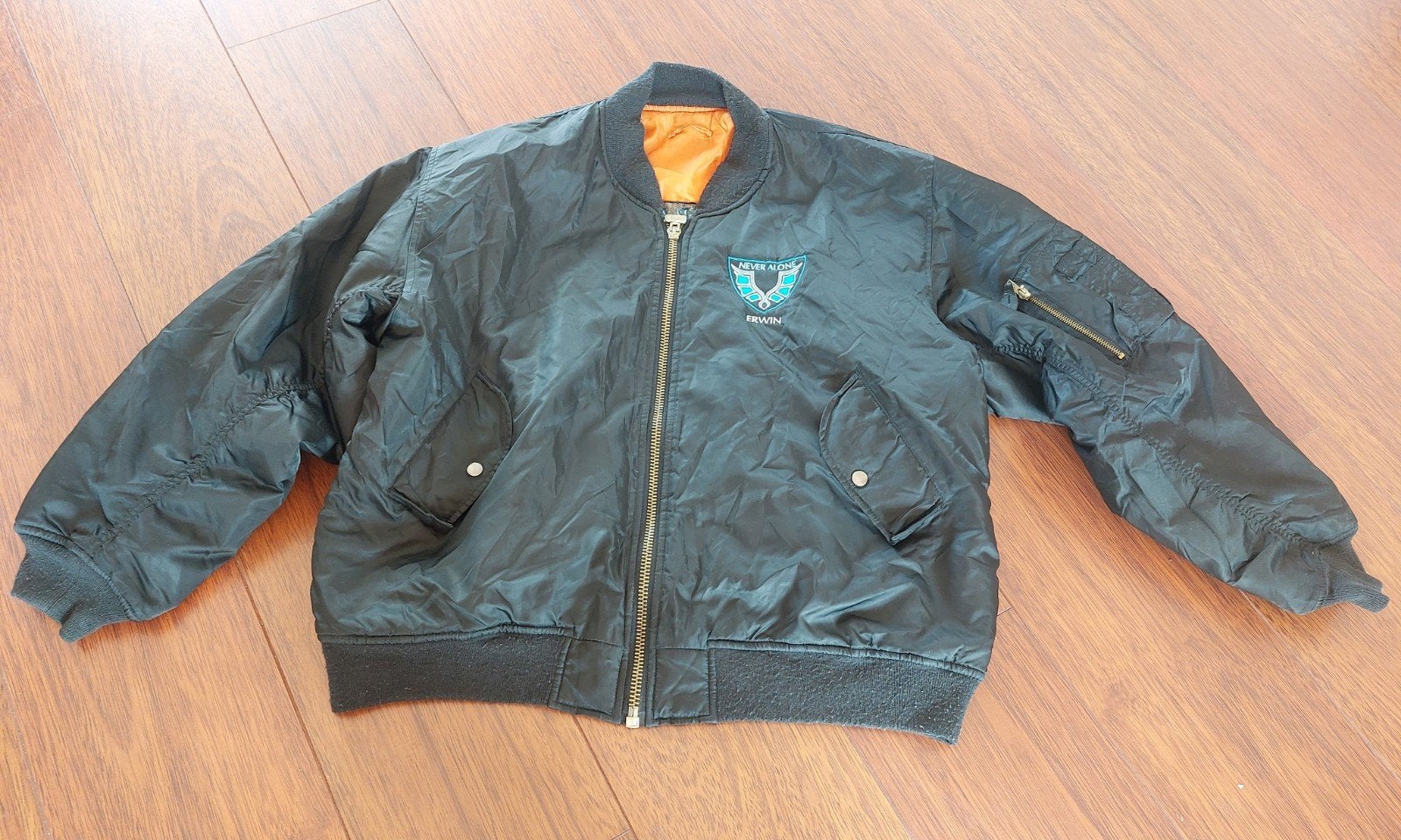 Bomberjack Never Alone, Ophalen of Verzenden, Gedragen, Maat 52/54 (L), Zwart