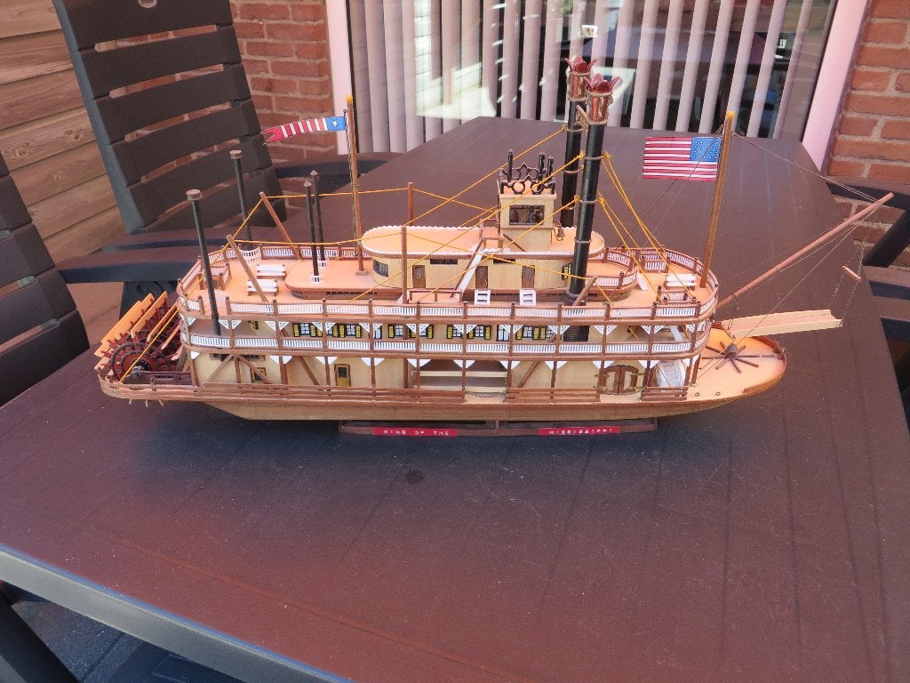 Houten scheepsmodel “King of the Mississippi”, Ophalen of Verzenden, Zo goed als nieuw, Overige onderwerpen
