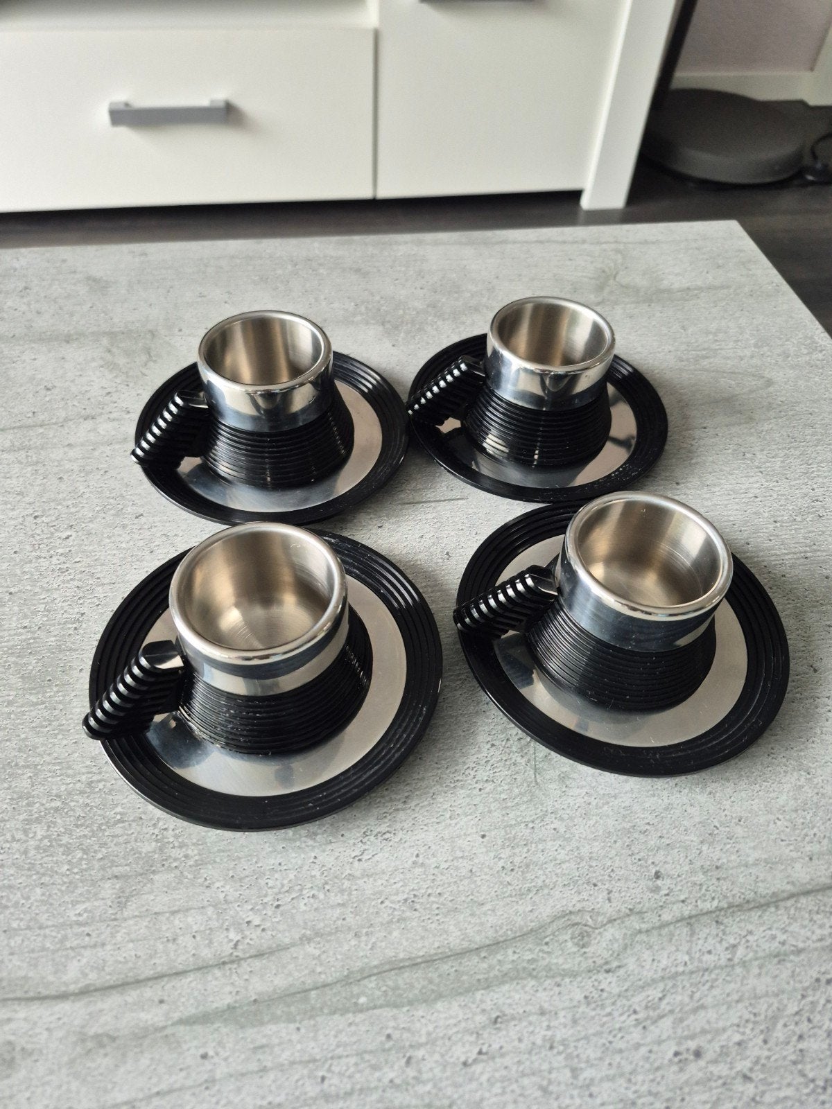 Vintage Carlo Giannini Espresso Set – Italië – Space Age / S, Antiek en Kunst, Ophalen of Verzenden