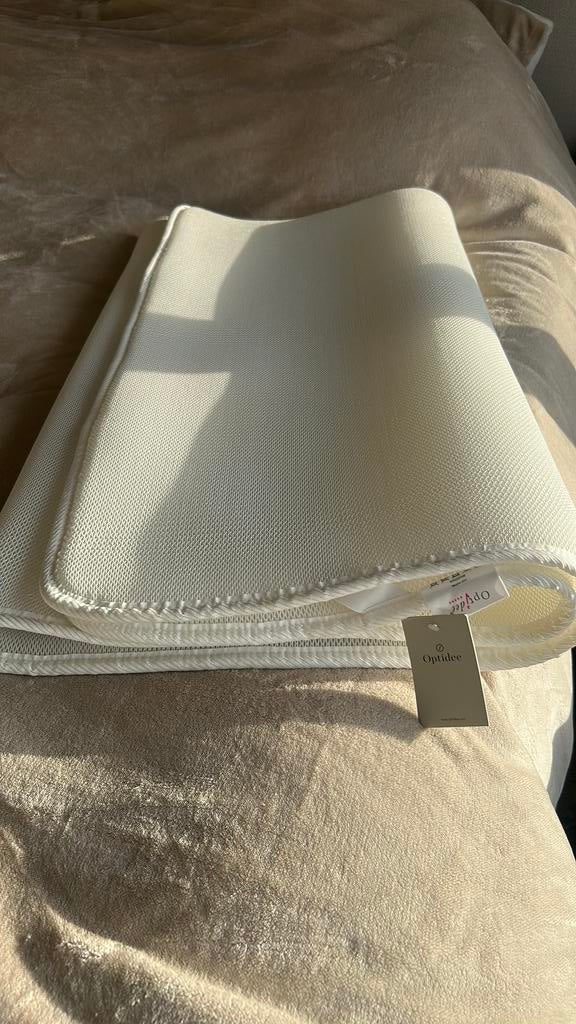 Optidee Air Top matrasoplegger - nieuw, Ophalen of Verzenden, Zo goed als nieuw, Eenpersoons, Wit