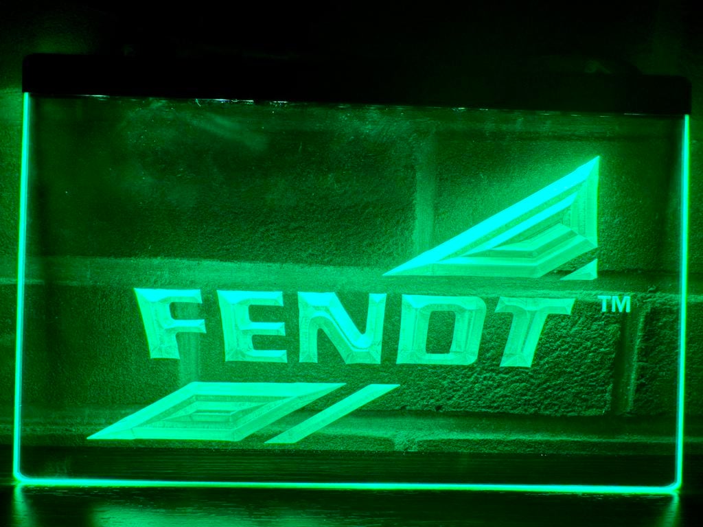 Led lichtbord FENDT 3d neon look, Ophalen of Verzenden, Nieuw, Lichtbak of (neon) lamp