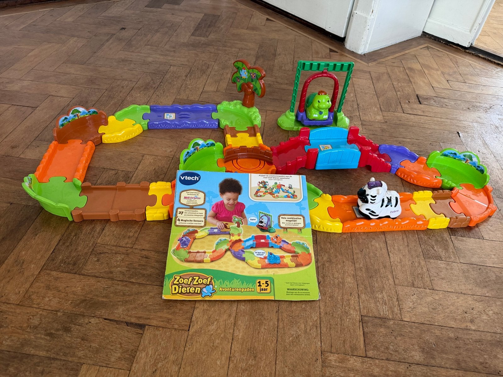 VTech Zoef Zoef Dieren Avonturenpad met Zebra, Ophalen of Verzenden, Zo goed als nieuw, 2 tot 4 jaar