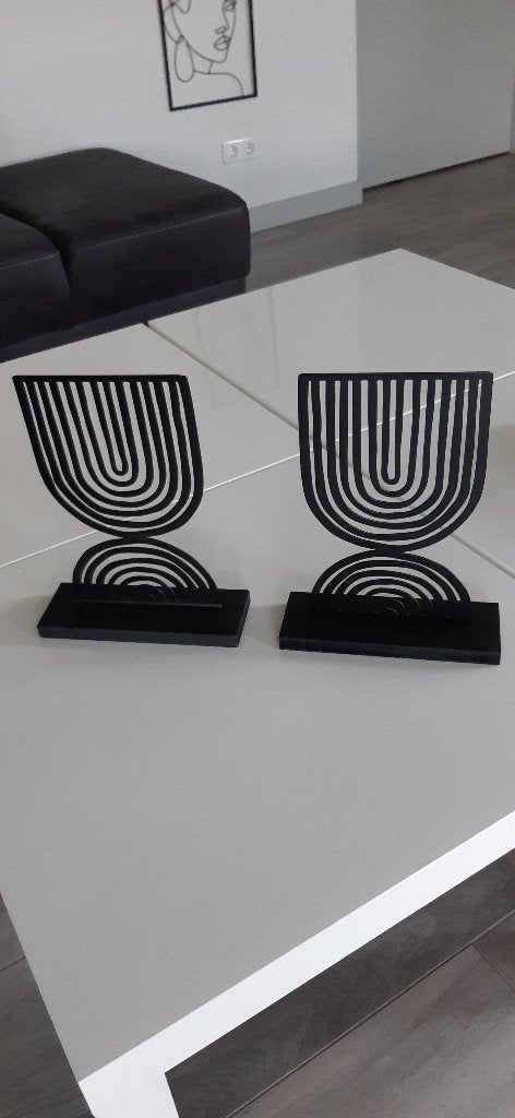 NIEUWE ZWARTE METALEN  WOONDECORATIE VAN HEERDINK, Ophalen of Verzenden, Nieuw, Zwart, Metaal