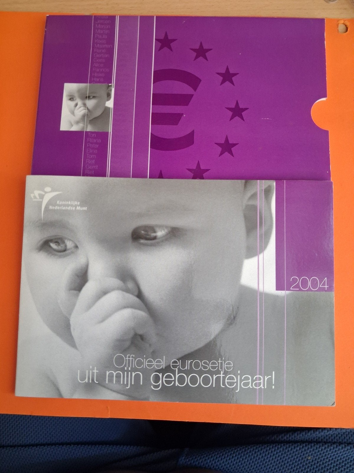 euro geboorte muntset 2004., Postzegels en Munten, Munten | Nederland, Ophalen of Verzenden, Koningin Beatrix, Euro's