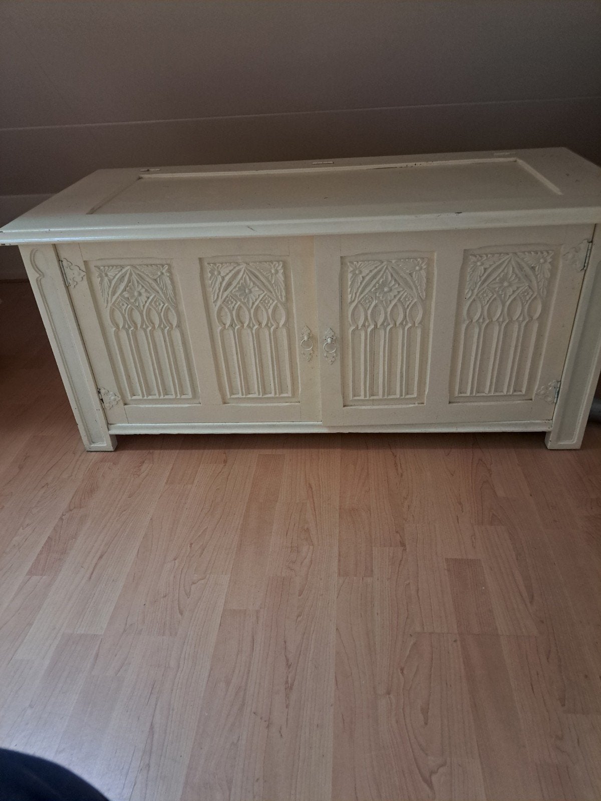 Geschilderde dekenkist / opbergkist - 50x50x150 cm, Ophalen