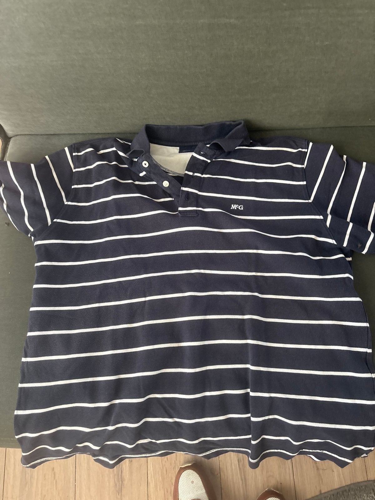 McGregor Poloshirt gestreept - Maat XL, Kleding | Heren, Polo's, Ophalen, Zo goed als nieuw, Maat 56/58 (XL), Blauw