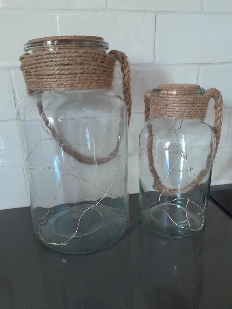 Glazen flessen met kurken stop., Ophalen of Verzenden