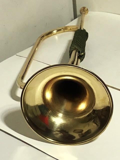 Trompet klaroen cavaleriehoorn L 56 messing Vintage✨😎👌, Muziek en Instrumenten, Blaasinstrumenten | Trompetten, Ophalen of Verzenden