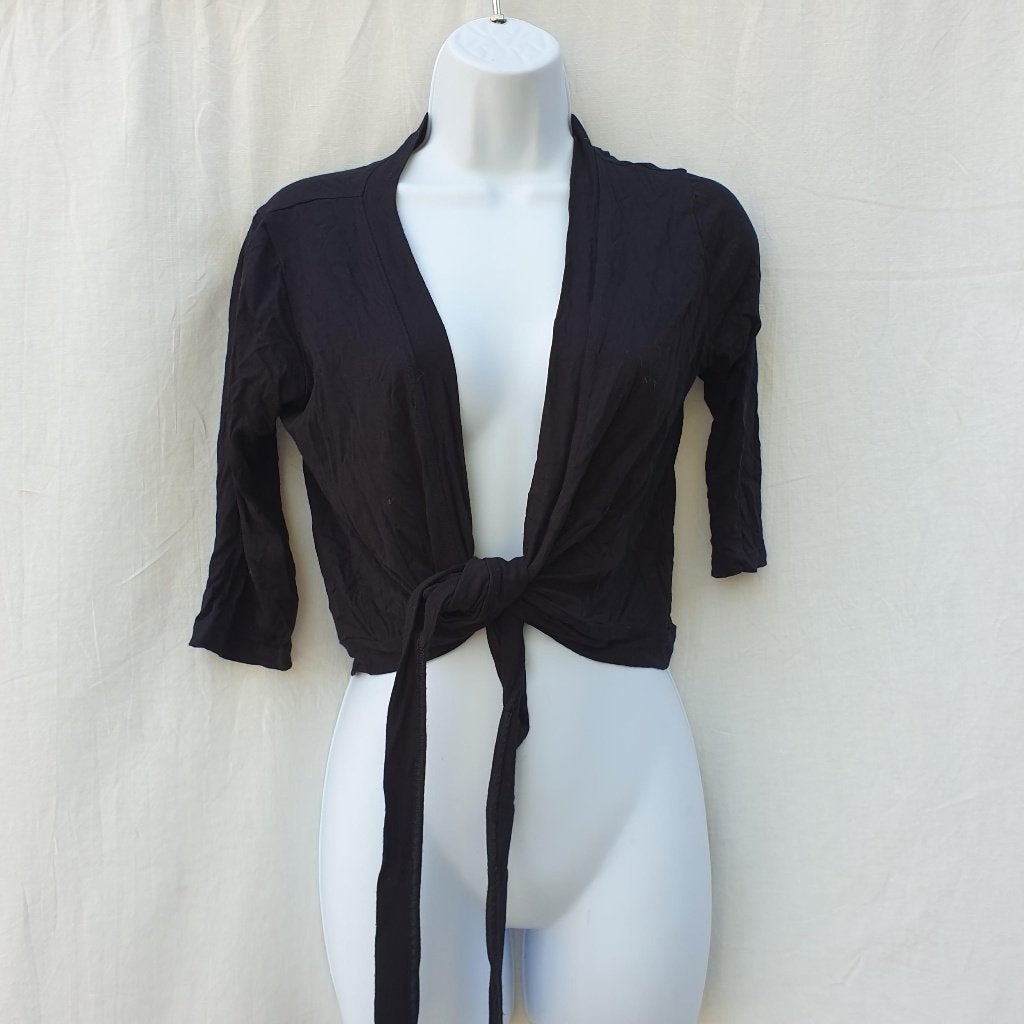 Leuk zwart wikkelvest. Mt M Merk Terzi, Kleding | Dames, Maat 38/40 (M), ., Zwart, Ophalen of Verzenden