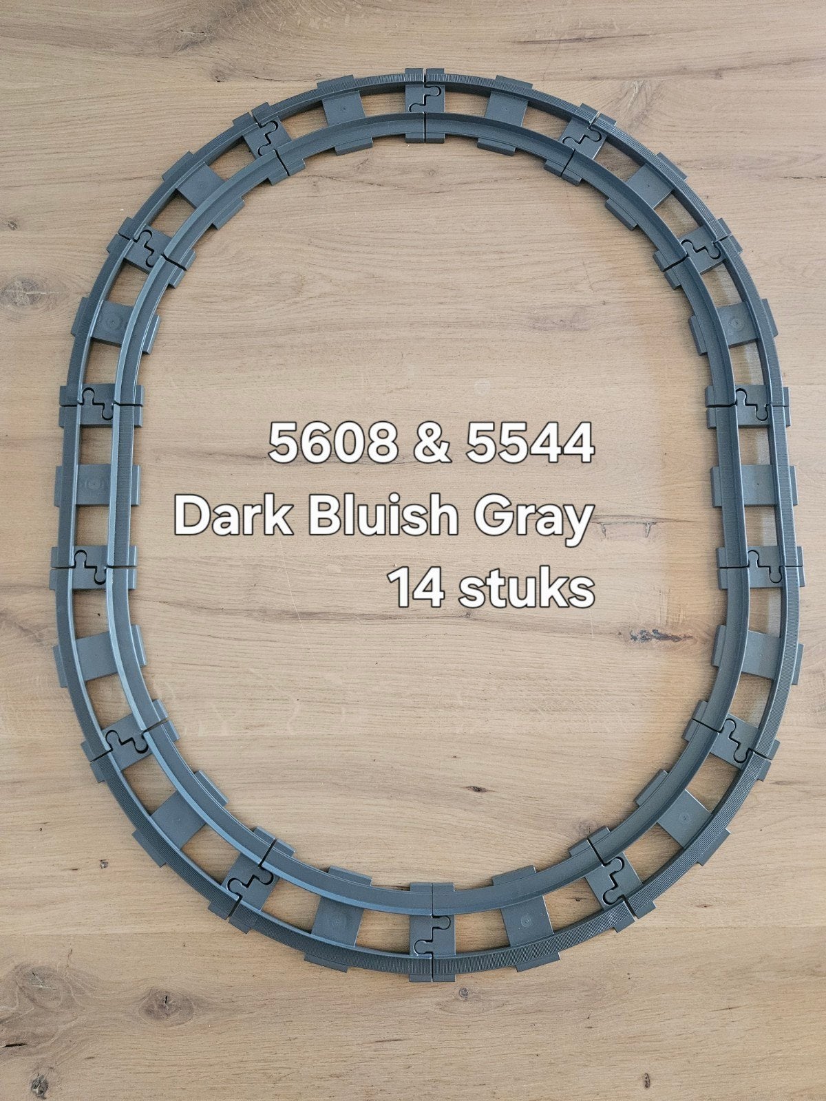 Duplo treinrails grijs 14 stuks, Ophalen of Verzenden, Duplo