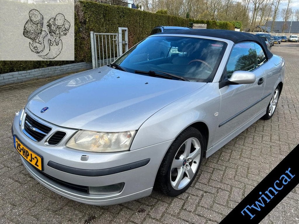 Saab 9-3 Cabrio 2.0T AUT. 209PK ARC ECC LEDER LMV, Auto's, Saab, 1998 cc, Gebruikt, Zwart, 4 cilinders