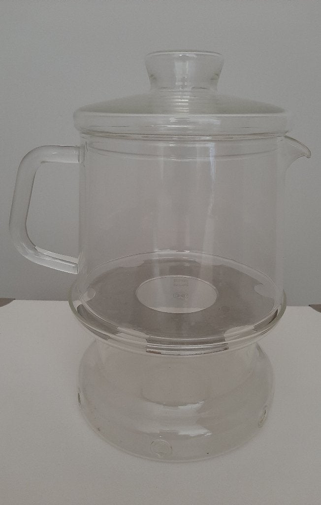 Glazen theepot met theelichtje van Douwe Egberts, Ophalen, Overige merken, Glas, Zo goed als nieuw