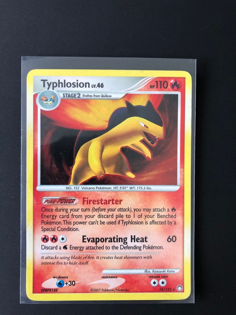 Typhlosion ex holo unseen forces, Ophalen of Verzenden, Nieuw, Losse kaart
