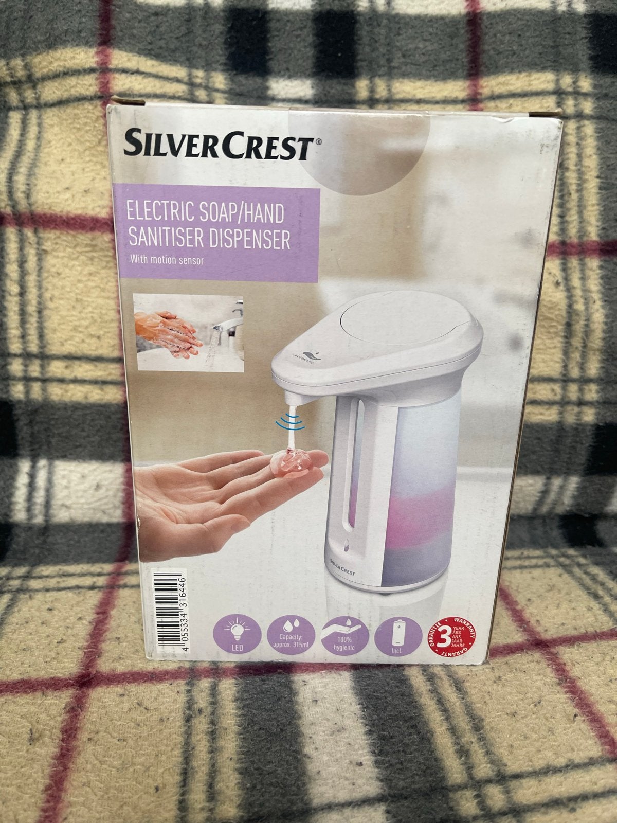 SilverCrest elektrische zeep/handdesinfectiedispenser, Nieuw, Wit, Overige merken, Zeepdispenser/zeepbakje