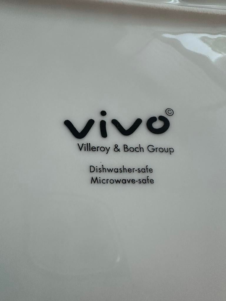 Vivo Villeroy & Boch serveer-/tapas-/ gourmetborden (2 st), Huis en Inrichting, Keuken | Servies, Zo goed als nieuw, Bord(en)