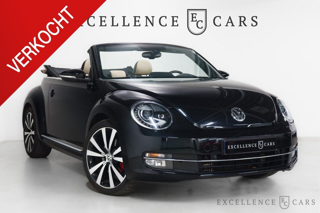 Volkswagen Beetle Cabriolet 2.0 TSI Sport BlueMotion, 15 km/l, 4 cilinders, 4 stoelen, Zwart