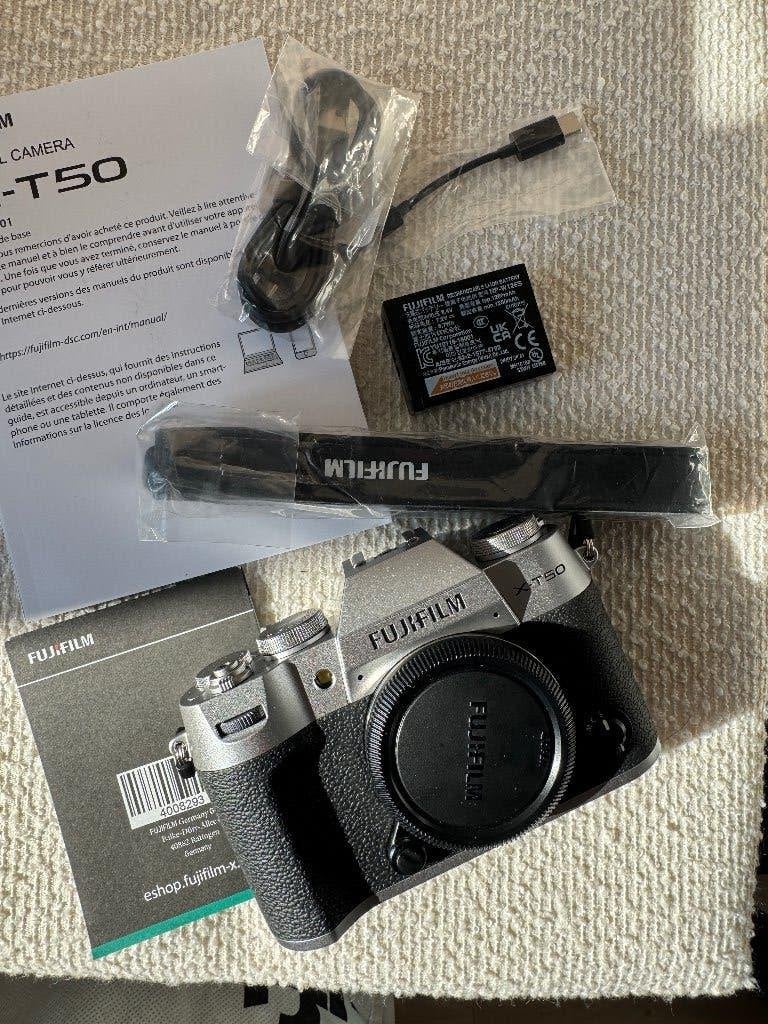 Fujifilm X-T50 zilver body - zgan 2026, Ophalen of Verzenden, Zo goed als nieuw, Geen optische zoom
