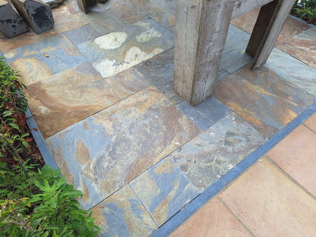 Mongolian Rusty Slate tuintegels groot wildverband, Ophalen of Verzenden, Nieuw, Natuursteen, Terrastegels