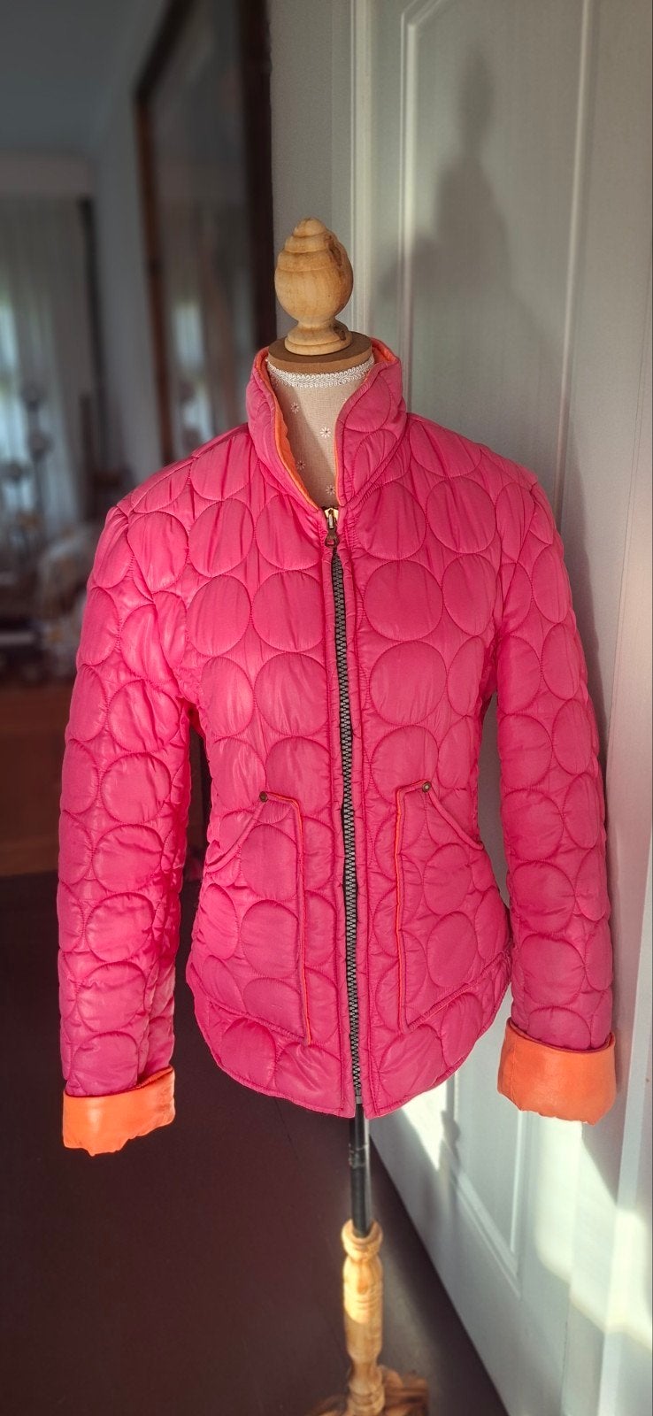 Hot pink Diesel jack maat S/M, Ophalen, Zo goed als nieuw, Roze