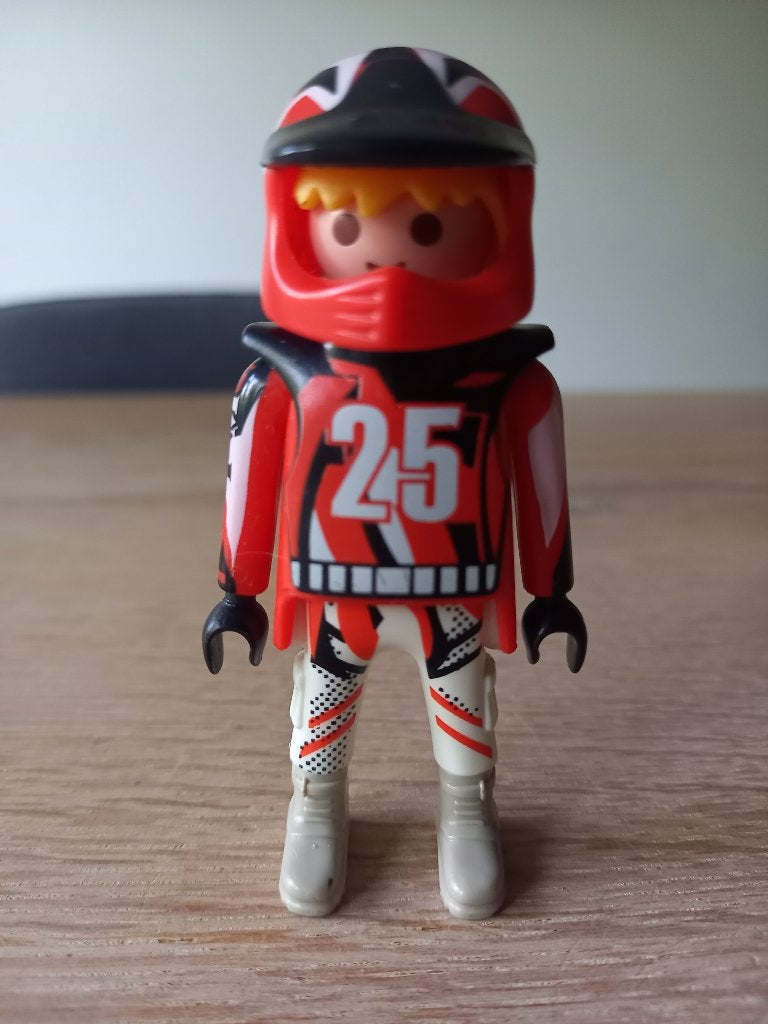 Playmobil Motorcrosser themapoppetje, Ophalen of Verzenden, Zo goed als nieuw, Figuren