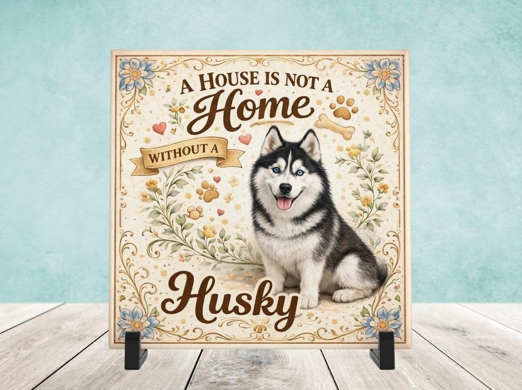 A House is not a Home Without a Husky - Tegel, Verzenden, Nieuw