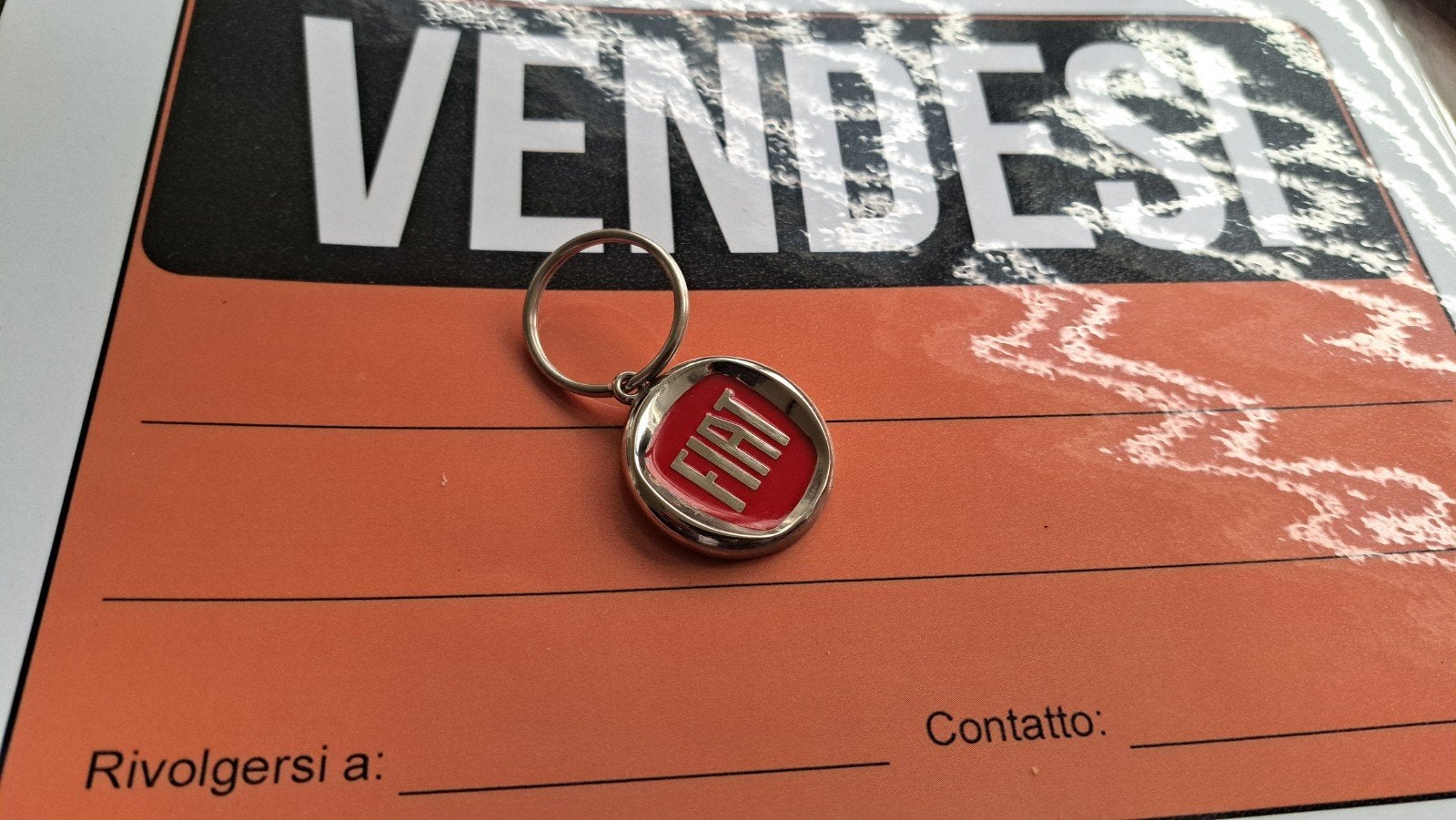 Keyring Fiat. Nieuwe stijl., Auto diversen, Ophalen of Verzenden