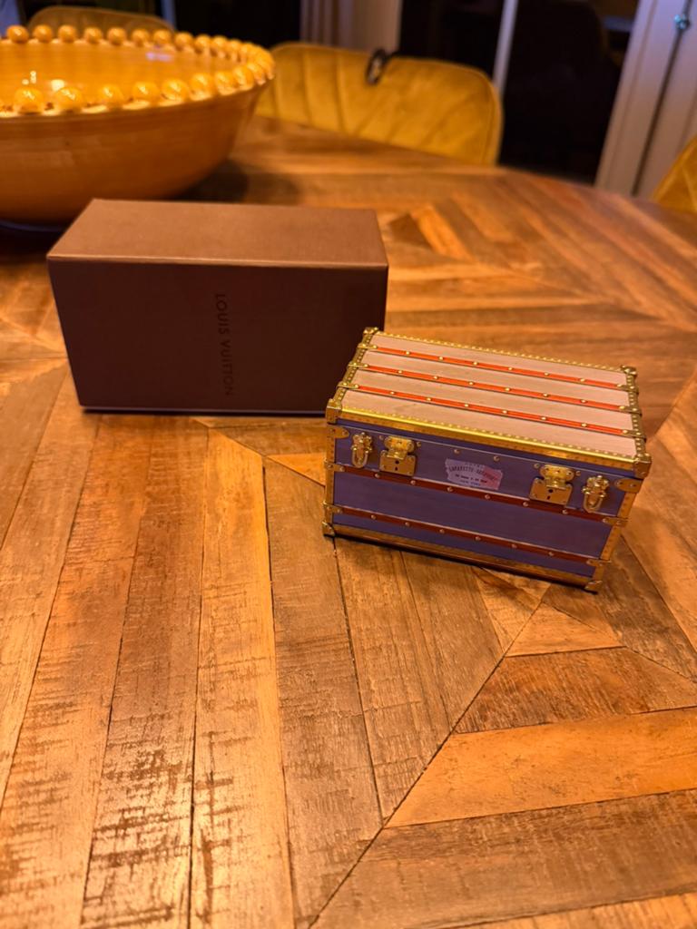 Originele Louis Vuitton mini trunk paper weight Petit Malle, Ophalen of Verzenden, Zo goed als nieuw