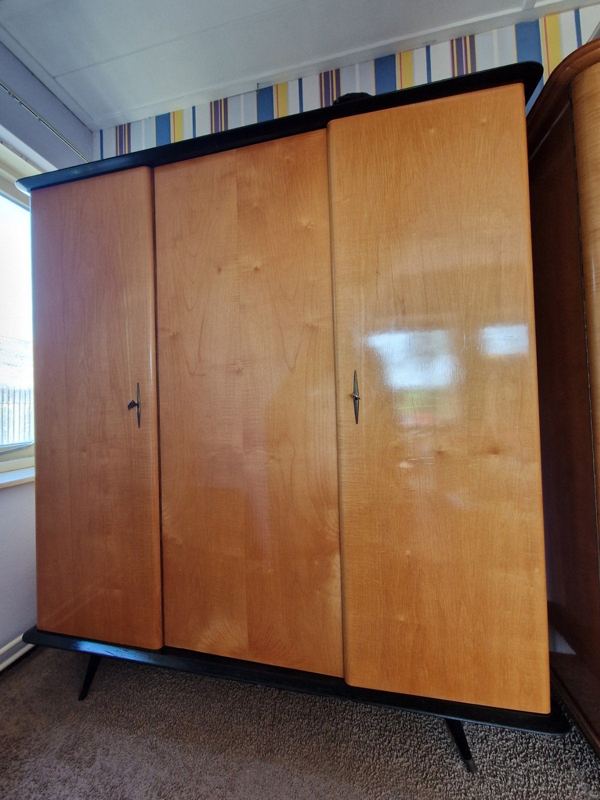 Vintage kledingkast in mooie staat, Huis en Inrichting, Kasten | Kledingkasten, Ophalen, 50 tot 75 cm, 150 tot 200 cm