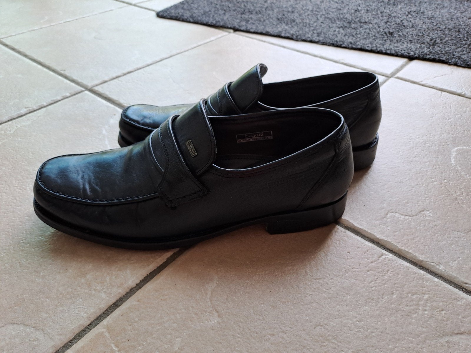 Bugatti Loafers Heren Maat 43 Zwart Leer, Bugatti, Zwart, Gedragen, Loafers