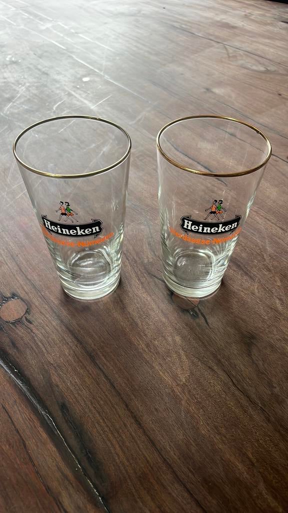 Vierdaagse Nijmegen bierglazen, Verzamelen, Glas en Borrelglaasjes, Ophalen of Verzenden, Zo goed als nieuw, Bierglas