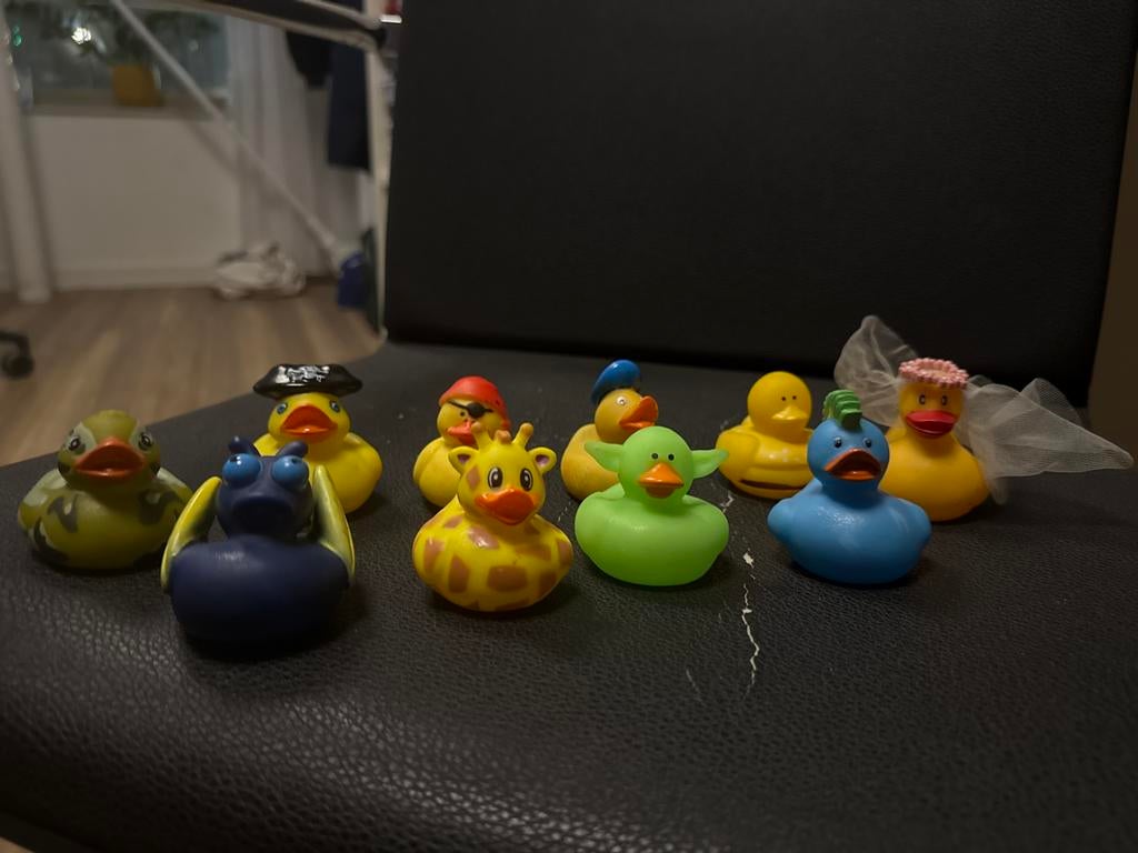 Verzameling badeendjes badeenden thema bad eend, Ophalen of Verzenden, Gebruikt