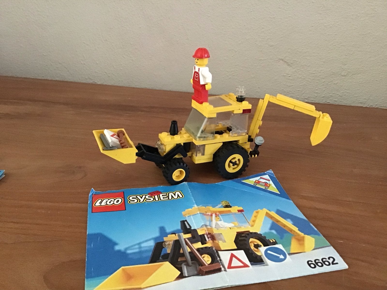 Lego System 6662 Graafmachine met minifiguur en instructies, Lego, Ophalen of Verzenden, Compleet, Complete set