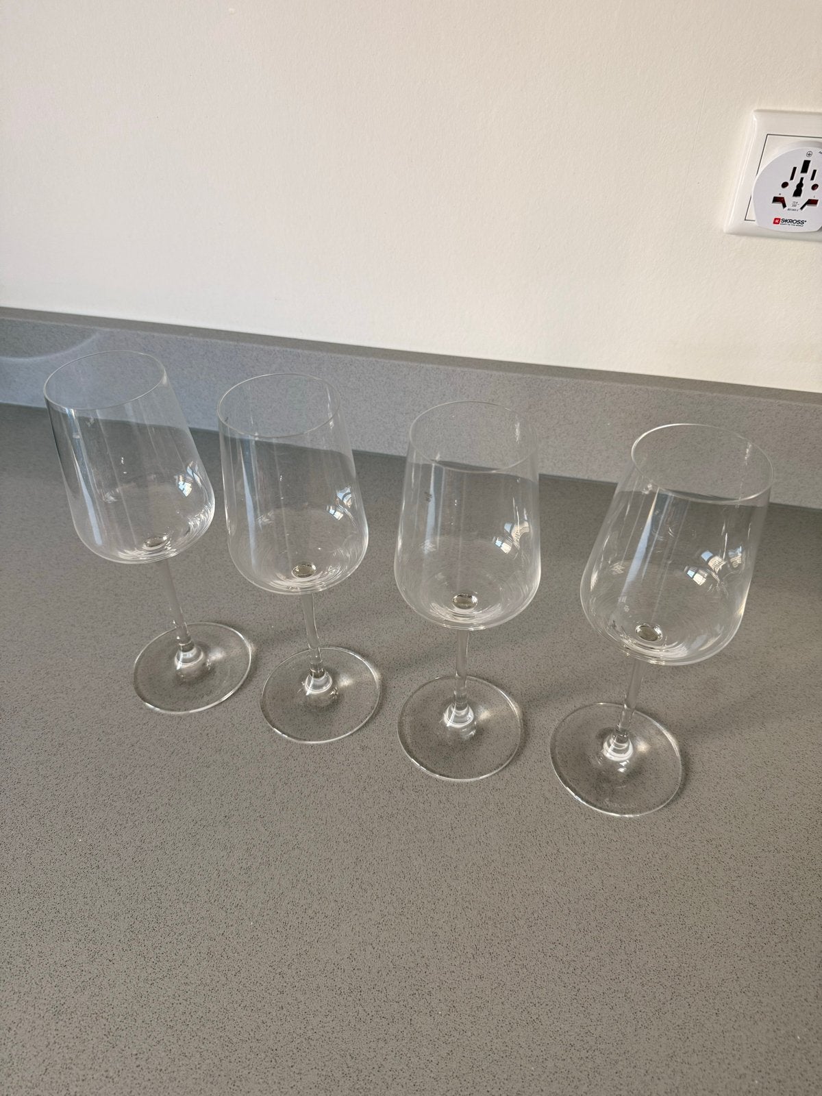 Spiegelau Wijn Glazen - Set van 4, Ophalen, Zo goed als nieuw, Glas, Overige merken