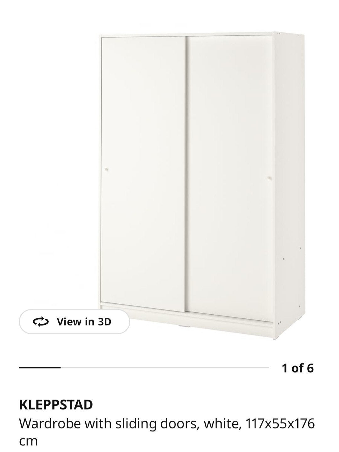 2x IKEA KLEPPSTAD kledingkast met schuifdeuren, Huis en Inrichting, Kasten | Kledingkasten, Ophalen, Gebruikt, Met plank(en), 150 tot 200 cm