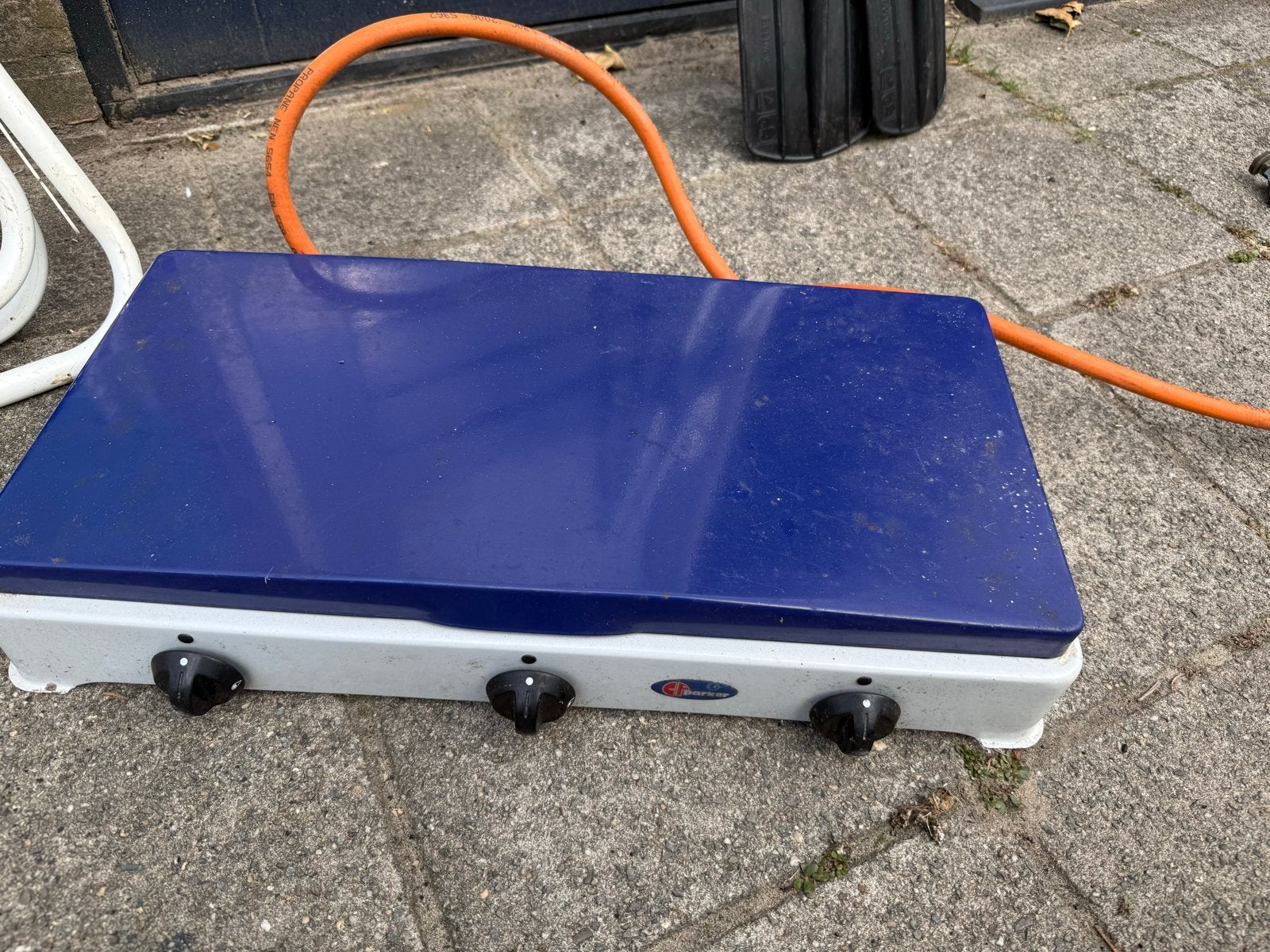 Campingaz 3-pits gasfornuis - Ideaal voor kamperen, Ophalen, Gebruikt