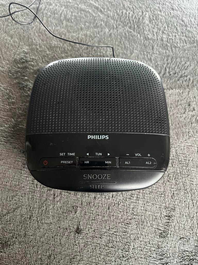 Philips wekkerradio - Compact en functioneel, Audio, Tv en Foto, Ophalen, Gebruikt, Radio