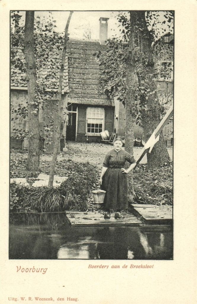 Voorburg - Boerdery aan de Broeksloot - Weenenk - ongelopen, Verzenden, 1920 tot 1940, Ongelopen, Zuid-Holland