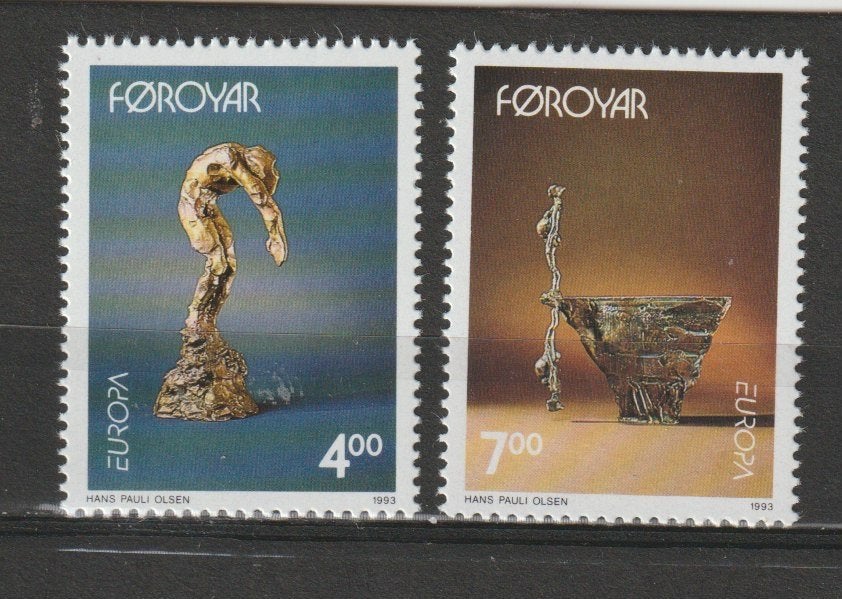 TSS Kavel 1150081 Faeröer CEPT pf minr 248-249 kunst, Ophalen, Denemarken, Postfris
