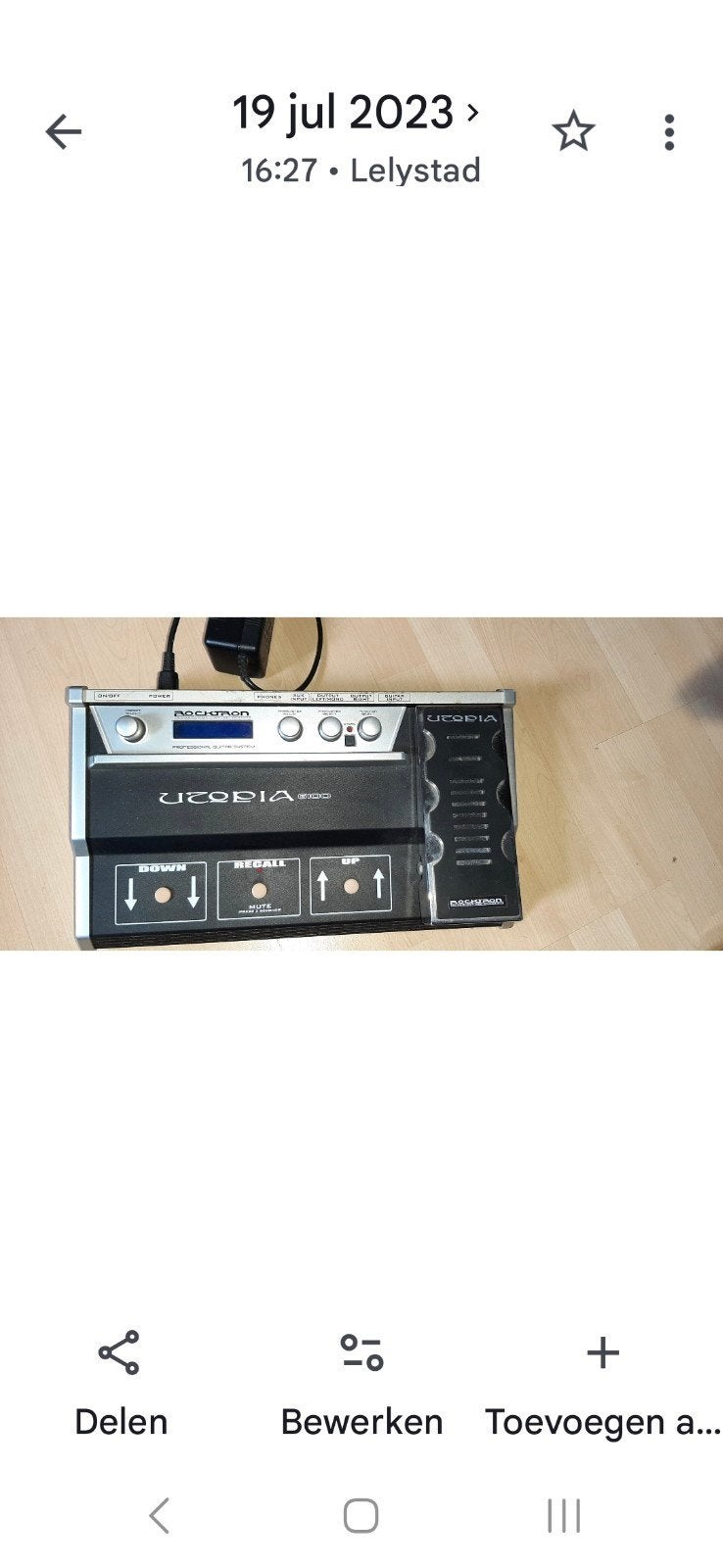 multi effecten bak, Ophalen of Verzenden, Zo goed als nieuw, Solid body, Overige merken