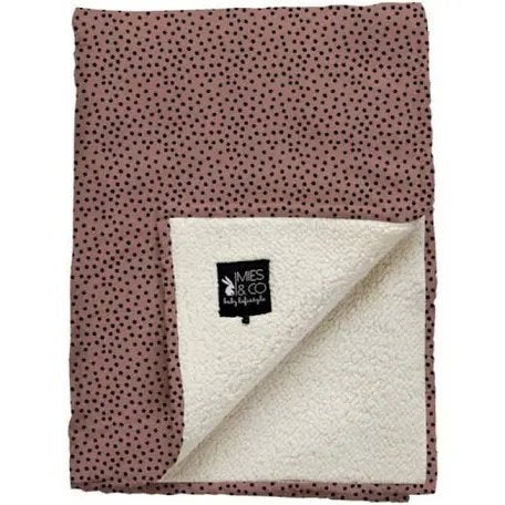 Mies & Co baby ledikantdeken soft teddy Cozy Dots 110x140 cm, Ophalen of Verzenden, Nieuw, Wieg