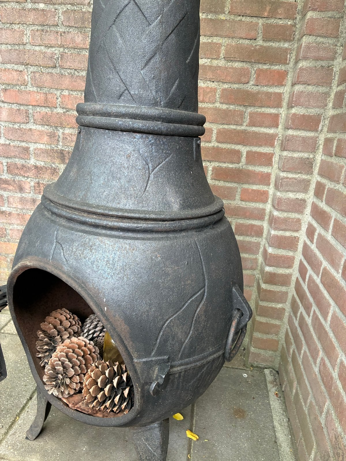Gietijzeren Vuurkorf / Terrashaard, Tuin en Terras, Vuurkorven, Ophalen, Gebruikt, Vuurkorf