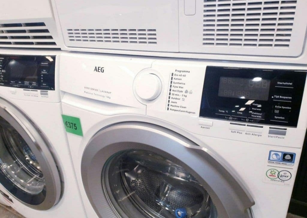 aeg wasmachine A++ 8kg inc 1 jaar garantie, Witgoed en Apparatuur, 8 tot 10 kg, Ophalen, 1200 tot 1600 toeren, 85 tot 90 cm