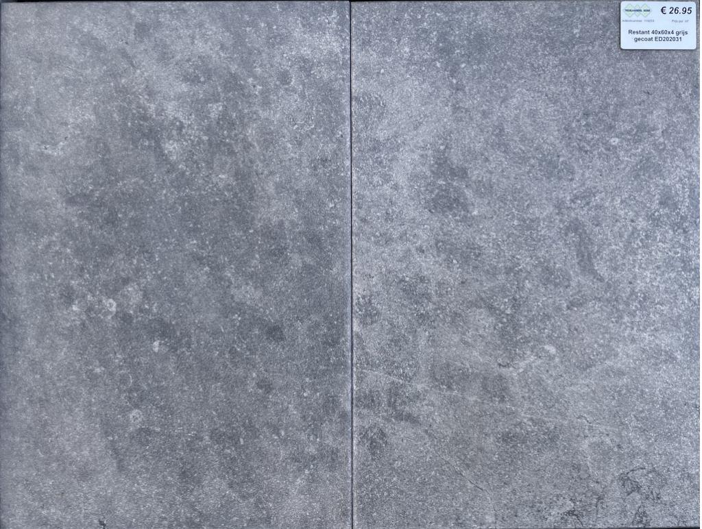 Restantpartij tegels A-keus 40x60x4 grijs gecoat (202031), Tuin en Terras, Tegels en Klinkers, Niet ingevuld, Niet ingevuld, Nieuw
